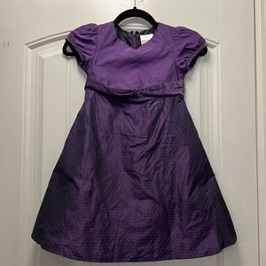Hanna Anderson Youth Girls Formal Crew Neck Ballgown‎ Dress Size 100 Purple